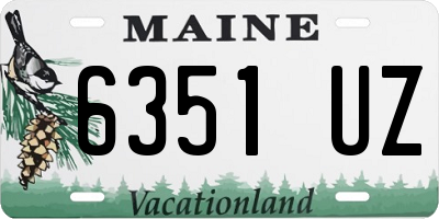 ME license plate 6351UZ