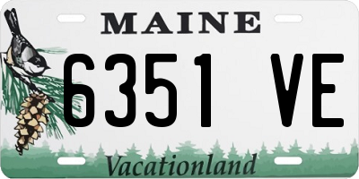 ME license plate 6351VE