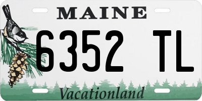 ME license plate 6352TL