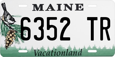 ME license plate 6352TR