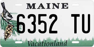ME license plate 6352TU