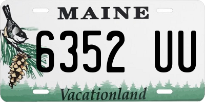 ME license plate 6352UU