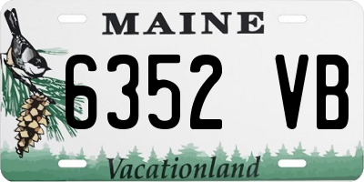 ME license plate 6352VB