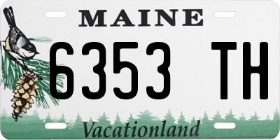 ME license plate 6353TH