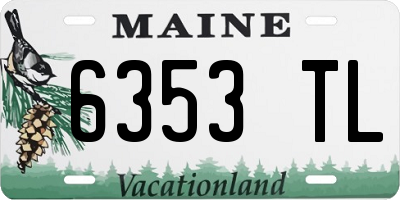 ME license plate 6353TL
