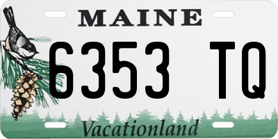ME license plate 6353TQ