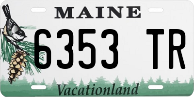 ME license plate 6353TR
