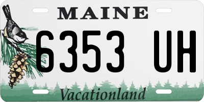 ME license plate 6353UH