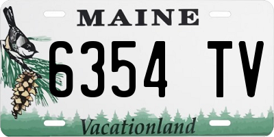 ME license plate 6354TV