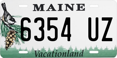 ME license plate 6354UZ