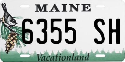 ME license plate 6355SH