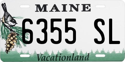 ME license plate 6355SL