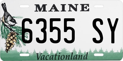 ME license plate 6355SY