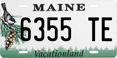ME license plate 6355TE