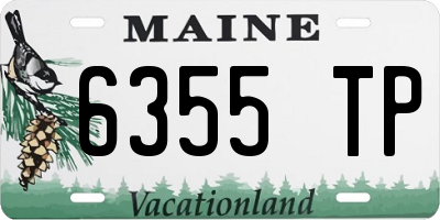 ME license plate 6355TP
