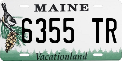 ME license plate 6355TR