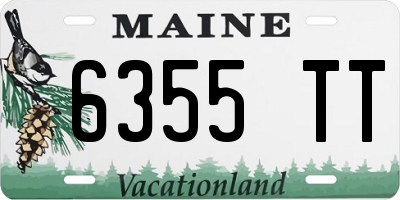 ME license plate 6355TT