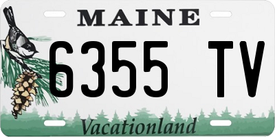 ME license plate 6355TV
