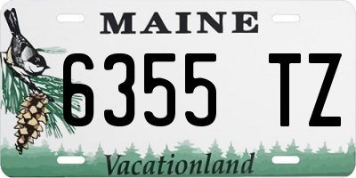 ME license plate 6355TZ