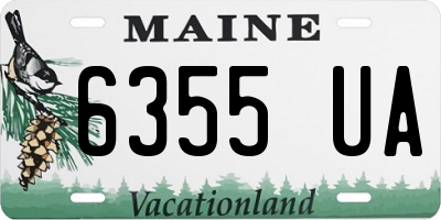 ME license plate 6355UA