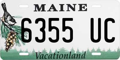 ME license plate 6355UC
