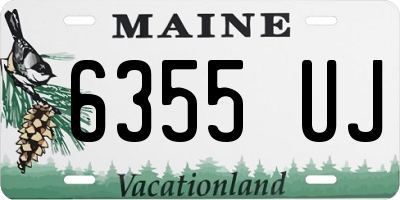 ME license plate 6355UJ