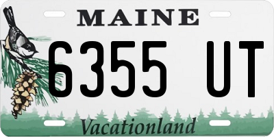 ME license plate 6355UT