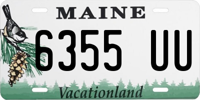 ME license plate 6355UU