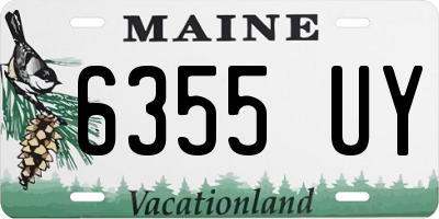 ME license plate 6355UY