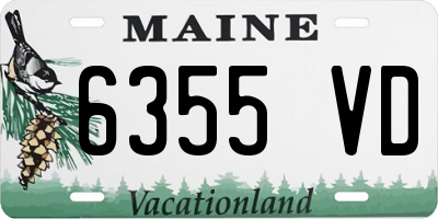 ME license plate 6355VD