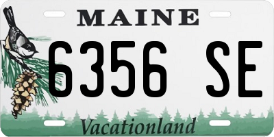 ME license plate 6356SE