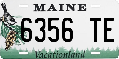 ME license plate 6356TE
