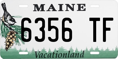 ME license plate 6356TF