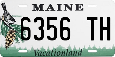 ME license plate 6356TH