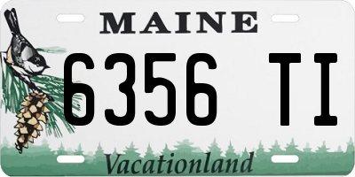 ME license plate 6356TI