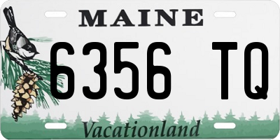 ME license plate 6356TQ