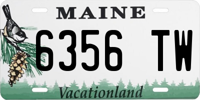 ME license plate 6356TW