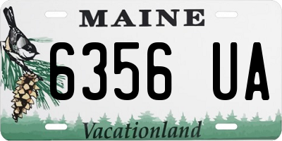 ME license plate 6356UA