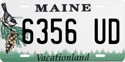 ME license plate 6356UD