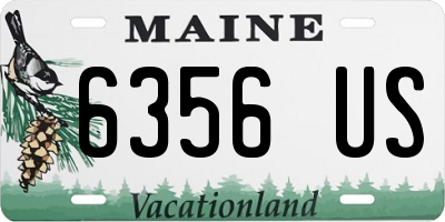 ME license plate 6356US