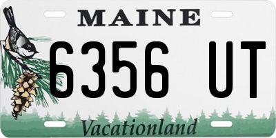 ME license plate 6356UT