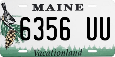 ME license plate 6356UU