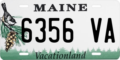 ME license plate 6356VA