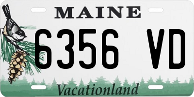 ME license plate 6356VD