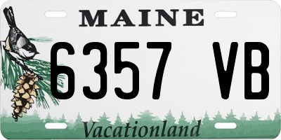 ME license plate 6357VB