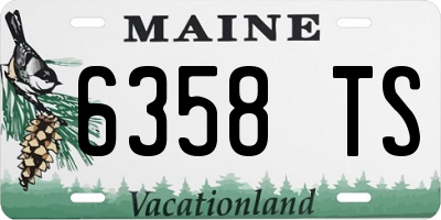 ME license plate 6358TS