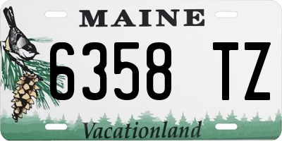 ME license plate 6358TZ