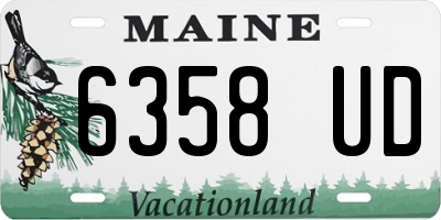 ME license plate 6358UD