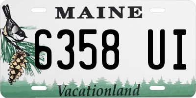 ME license plate 6358UI