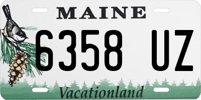 ME license plate 6358UZ